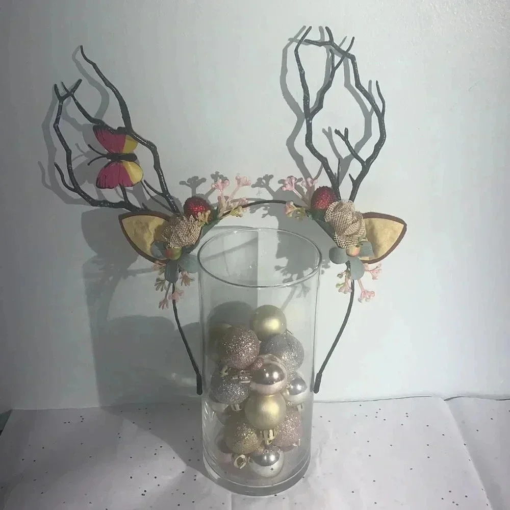 Women Girls Christmas Fairy Tale Flower Headband.